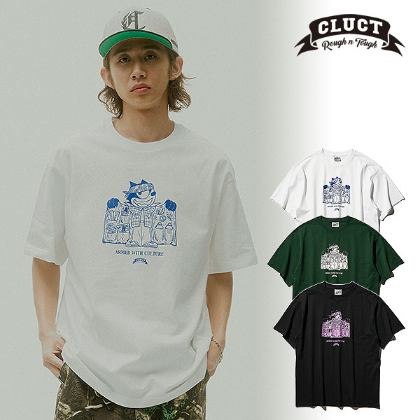 乐天商城 - 2026 夏秋 先行予約 6月～7月入荷予定 クラクト Tシャツ CLUCT ARMED WITH CULTURE [S/S TEE] メンズ 送料無料 キャンセル不可