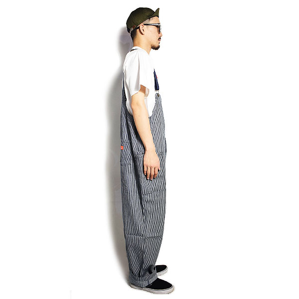 COOKMAN クックマン オーバーオール FISHERMANS BIB OVERALL HICKORY 231-03848 メンズ レディース イージパンツ コックマン