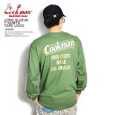 リー ペアTシャツ COOKMAN クックマン 長袖 Tシャツ tシャツ ロンT LONG SLEEVE T SHIRTS TAPE LOGO KHAKI メンズ レディース 男女兼用 おしゃれ