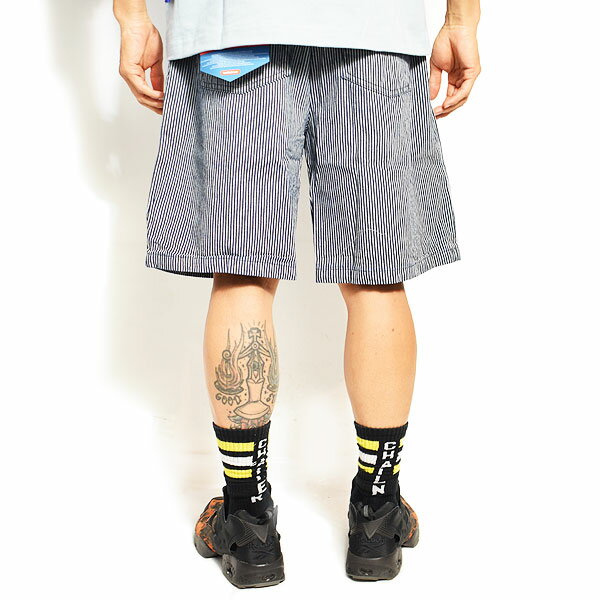 COOKMAN クックマン ショートパンツ ハーフパンツ ショーツ CHEF PANTS SHORT HICKORY NAVY メンズ レディース 男女兼用 おしゃれ コックマン