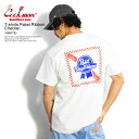 COOKMAN クックマン 半袖 Tシャツ tシャツ T shirts Pabst Ribbon Checker WHITE メンズ レディース 男女兼用 おしゃれ