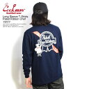 リー ペアTシャツ COOKMAN クックマン Tシャツ Long Sleeve T-Shirts Pabst Ribbon Chef -NAVY- メンズ レディース ロンT