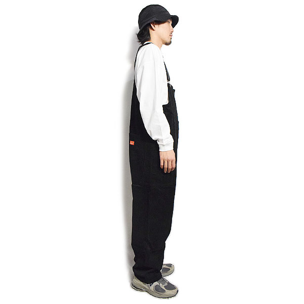 クックマン フィッシャーマンズオーバーオール COOKMAN Fisherman's Bib Overall Corduroy Black -BLACK- 送料無料 サロペット ストリート