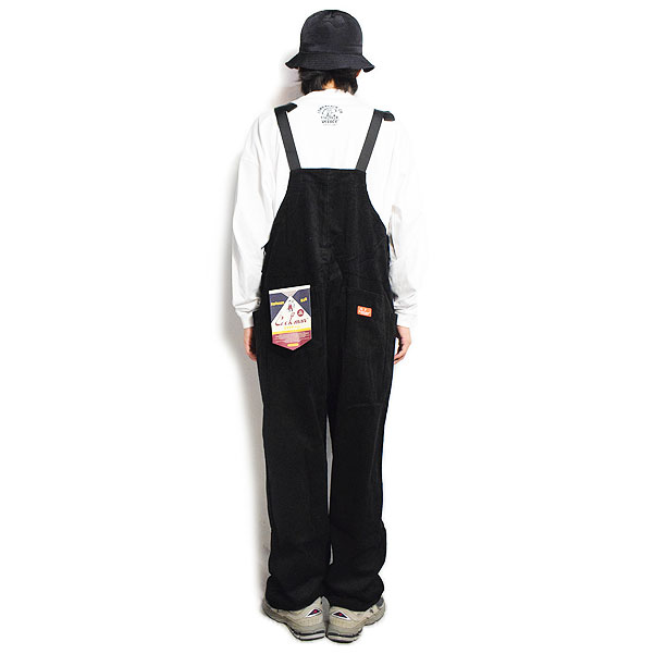 クックマン フィッシャーマンズオーバーオール COOKMAN Fisherman's Bib Overall Corduroy Black -BLACK- 送料無料 サロペット ストリート