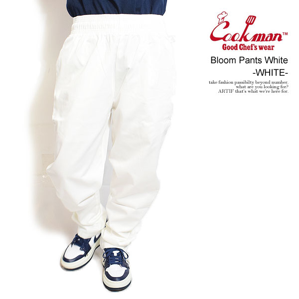 楽天CRESCENT LOTUSクックマン パンツ COOKMAN Bloom Pants White -WHITE- メンズ シェフパンツ ブルームパンツ イージーパンツ 送料無料 ストリート