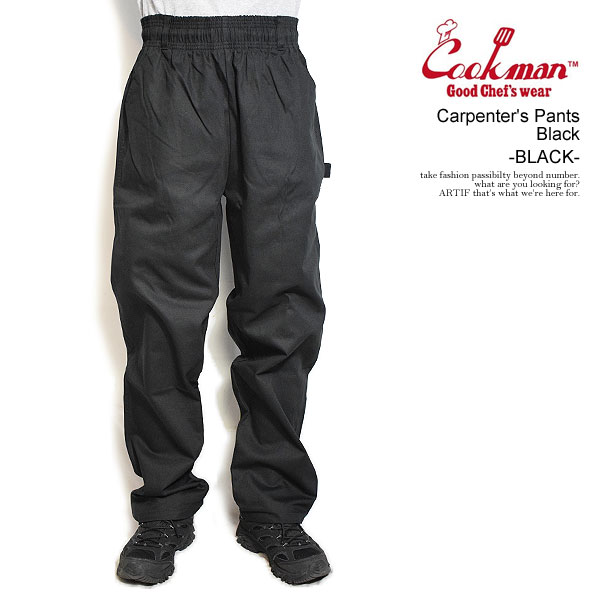 楽天CRESCENT LOTUSクックマン パンツ COOKMAN Carpenter's Pants Black -BLACK- メンズ カーペンターズパンツ シェフパンツ イージーパンツ 送料無料 ストリート