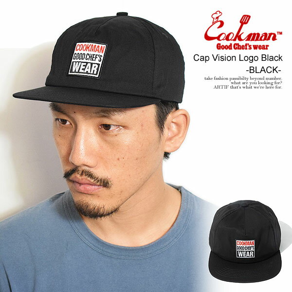 クックマン キャップ COOKMAN Cap Vision Logo Black -BLACK- メンズ スナップバック VISION STREET WEAR コラボ 送料無料 ストリート(4)