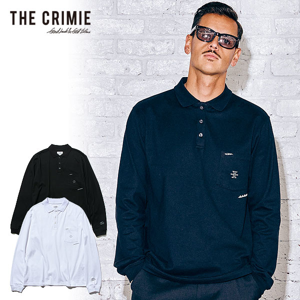 50%OFF SALE セール CRIMIE クライミー 長袖 ポロシャツ ロングスリーブポロシャツ LONG SLEEVE POLO SHIRT メンズ おしゃれのサムネイル