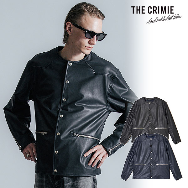 2025 秋冬 先行予約 10月下旬〜11月上旬入荷予定 クライミー カーディガン CRIMIE LAMB LEATHER RIDERS..