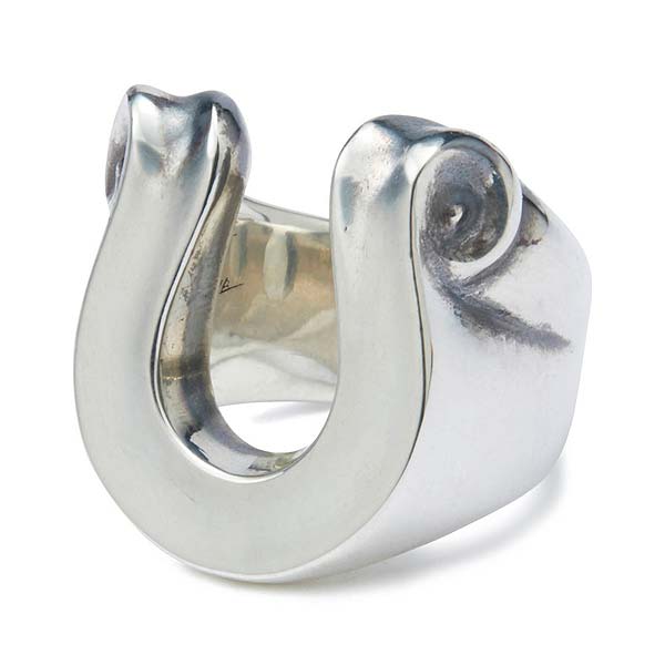 メーカーお取り寄せ商品 CRIMIE クライミー 指輪 リング LETTER RIBBON HORSE SHOE RING LARGE メンズ おしゃれ 2