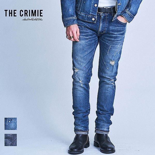 2021 春夏 先行予約 3月〜4月入荷予定 CRIMIE クライミー パンツ BORN FREE GARAGE STRETCH SELVEDGE DENIM JEANS メンズ デニムパンツ ストレッチ