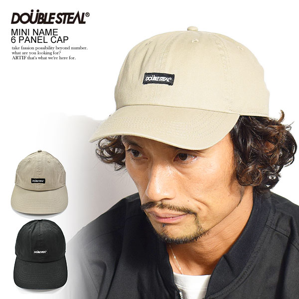 _uXeB[ Lbv DOUBLE STEAL MINI NAME 6 PANEL CAP Xg[gn t@bV