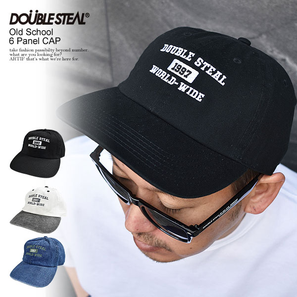 DOUBLE STEAL _uXeB[ Lbv Old School 6 Panel CAP Y J[uLbv