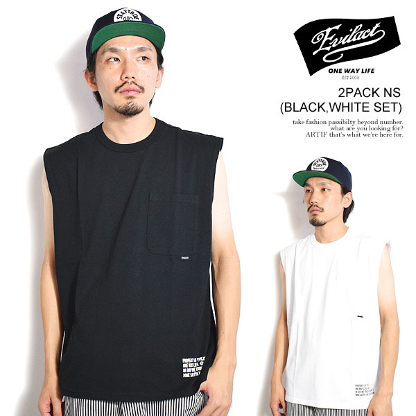 乐天商城 - イーブルアクト ノースリーブ EVILACT 2PACK NS メンズ Tシャツ パックTシャツ 2枚入り 送料無料 ストリート