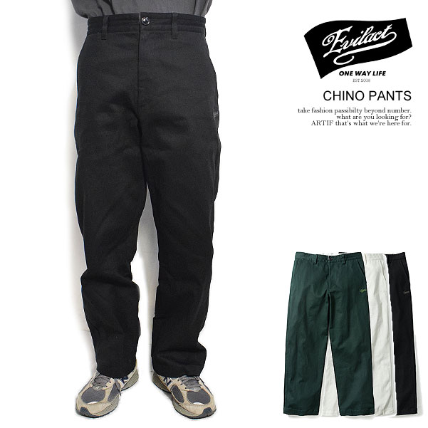 楽天CRESCENT LOTUS30％OFF SALE セール イーブルアクト パンツ EVILACT CHINO PANTS メンズ チノパン ワークパンツ 送料無料 ストリート