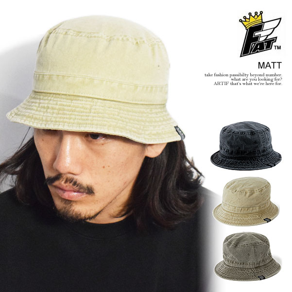 エフエーティー ハット FAT MATT メンズ バケットハット バケハ 送料無料 ストリート F32510-CP12