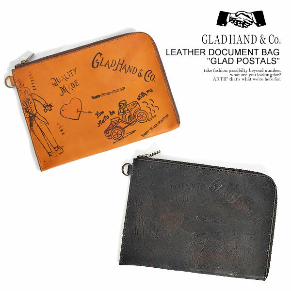 楽天CRESCENT LOTUSグラッドハンド バッグ GLAD HAND LEATHER DOCUMENT BAG 