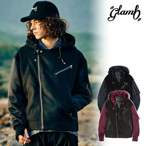 20%OFF SALE セール グラム ジャケット glamb Combination Hood Riders Jacket コンビネーションフードライダースジャケット 送料無料