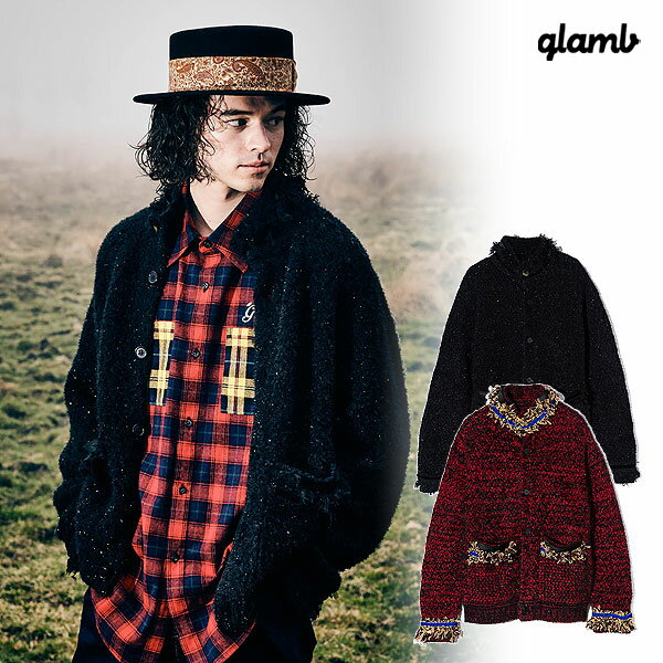 2024 H s\ 10{`{ח\ O WPbg glamb Shaggy Knit Jacket VM[jbgWPbg  LZs