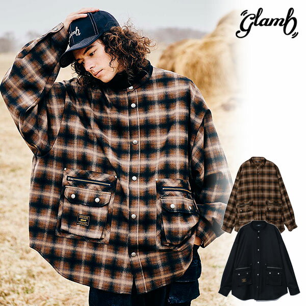 　商品説明 glamb グラム ●商品説明 2022年のコレクションで初登場、アイコニックなボリュームと モダンなディテール使いによりリリースの度に好評いただく glambの定番シルエット、“4XL”シリーズの最新作 4XL Stand Collar Shirtが登場。 シリーズの定番スタイルとなる身幅、着丈、袖などすべての寸法を エクストラビッグに設定したシルエットは継続。 今季はテキスタイルにレーヨン混のチェック生地を用いて ノスタルジックなムードとシルエットを際立たせる落ち感を与えています。 スタンドカラーの襟元もチェックシャツをよりコンテンポラリーに スタイリングするための提案。 スナップボタンや腰元のWポケットにはメタリックなパーツが散りばめられ、 ロックのニュアンスもさりげなく落とし込んだ1枚です。 メーカー希望小売価格はメーカーカタログに基づいて掲載しています ■注意点:フラッシュ撮影と屋外画像ではカラーの見え方に誤差がございます。 パソコンのモニターにより、カラーの見え方に誤差がございます。 ■サイズ表記につきましてはブランド企画サイズとなっております。glamb グラム