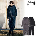 グラム セットアップ glamb Distorted Sweat Set Up ディストーテッドセットアップ ジップパーカー スウェットパンツ 送料無料