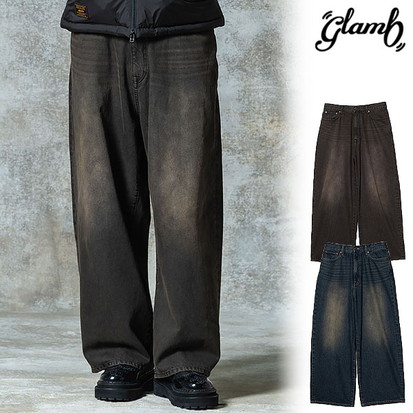 2025 秋 先行予約 8月下旬～9月上旬入荷予定 グラム パンツ glamb The Wide Denim ザ ワイドデニム パンツ 送料無料 キャンセル不可