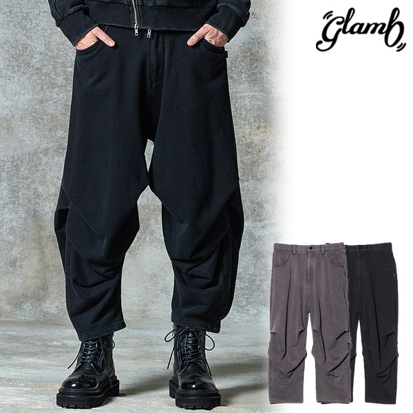 2025 秋 先行予約 9月下旬～10月上旬入荷予定 グラム パンツ glamb Distorted Tuck Pants ディストー テッドタックパンツ 送料無料 キャンセル不可
