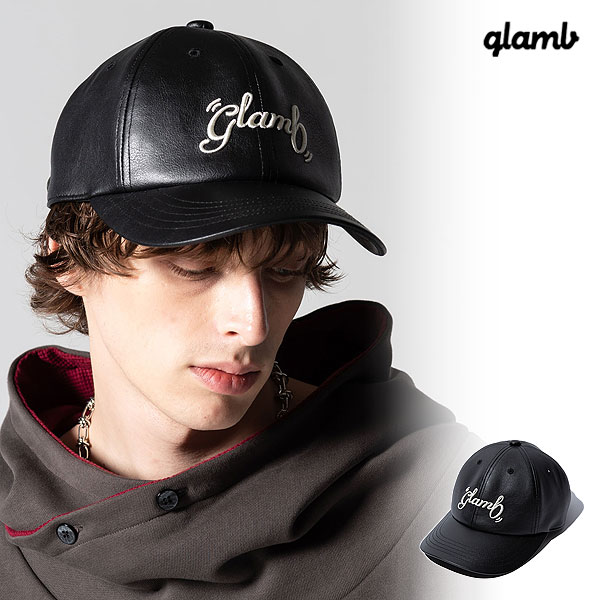 2024 t s\ 3{`4{ח\ O Lbv glamb Spin Logo Leather Cap XsSU[Lbv 