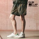 2024 春夏 3rd 先行予約 5月下旬~6月上旬入荷予定 グリムクラップ ショートパンツ GLIMCLAP Amphibious shorts-leopard & handwriting- メンズ 送料無料 キャンセル不可