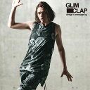 【お取り寄せ 30%OFF SALE セール】 グリムクラップ タンクトップ GLIMCLAP Patterned tank top-monochrome botanical pattern-