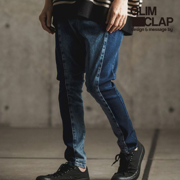 50%OFF SALE セール グリムクラップ パンツ GLIMCLAP Color scheme & Used like processing jeans メンズ