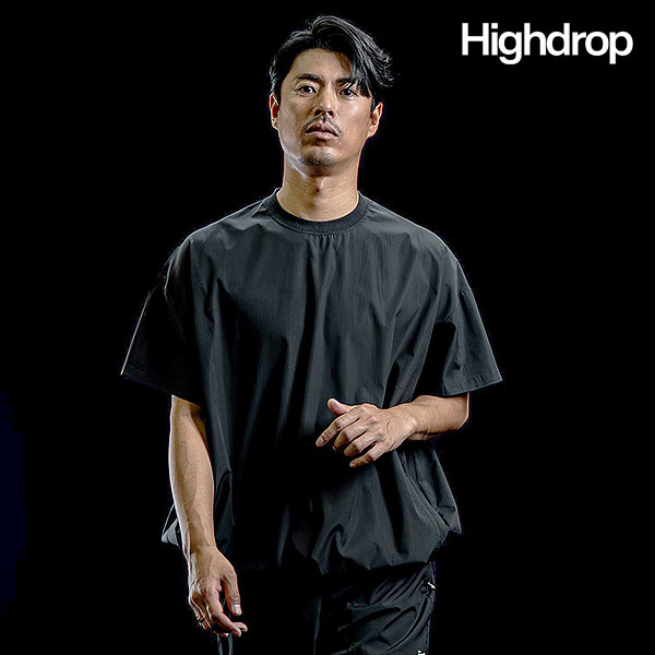 乐天商城 - 【即発送可能分】ハイドロップ Tシャツ Highdrop Compact Surface Short Sleeve Pullover メンズ 半袖 オーバーサイズ 高機能 送料無料