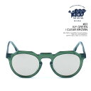 オウン サングラス OWN #03 IVY GREEN/CLEAR BROWN メンズ ボストンタイプ メガネ カラーレンズ 送料無料 ストリート(4)