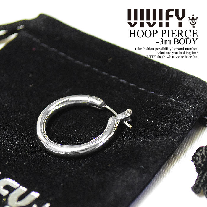 rrt@C sAX VIVIFY HOOP PIERCE -3mm BODY Y ANZT[ t[vsAX Vo[ nhCh 