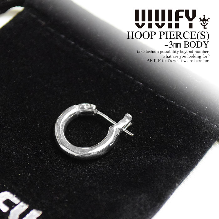 rrt@C sAX VIVIFY HOOP PIERCE(S) -3mm BODY Y ANZT[ t[vsAX Vo[ nhCh