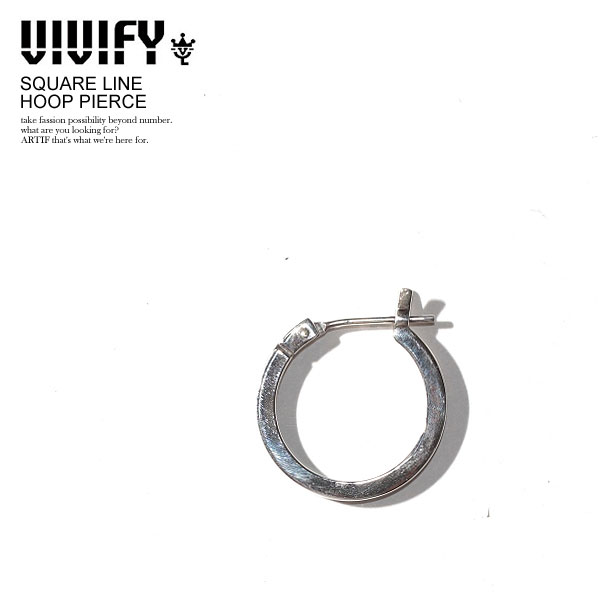 rrt@C sAX VIVIFY SQUARLINE HOOP PIERCE