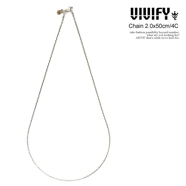 ビビファイ ネックレス VIVIFY Chain 2.0x50cm/4C メンズ ネックレスチェーン アズキチェーン 送料無料