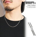 ビビファイ ネックレス VIVIFY Chain 2.0x45cm メンズ ネックレスチェーン あずきチェーン 送料無料