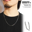 rrt@C lbNX VIVIFY Rectangle Chain Necklace Long Y lbNX`F[ N^O`F[ 