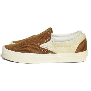 VANS バンズ スニーカー Classic Slip-On (Desert Twill) Brown/Beige メンズ スリッポン