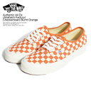 VANS oY Xj[J[ Authentic 44 Dx (Anaheim Factory) Checkerboard Burnt Orange Y I[ZeBbN