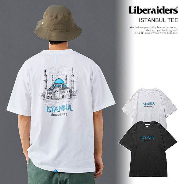 乐天商城 - リベレイダース Tシャツ Liberaiders ISTANBUL TEE メンズ 半袖 フロスト加工 イスタンブール 送料無料 ストリート