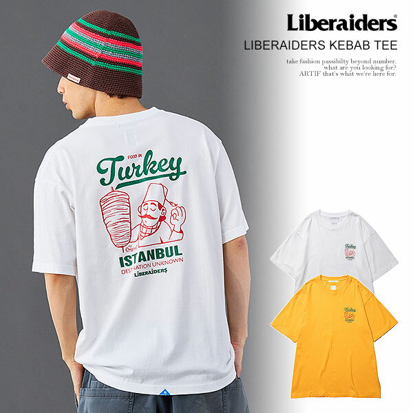 乐天商城 - リベレイダース Tシャツ Liberaiders LIBERAIDERS KEBAB TEE メンズ 半袖 ウォッシュ加工 ケバブ 送料無料 ストリート