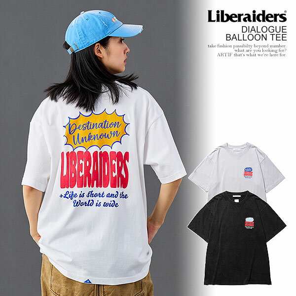 Garments - リベレイダース Tシャツ Liberaiders DIALOGUE BALLOON TEE メンズ 半袖 フロスト加工 送料無料 ストリート