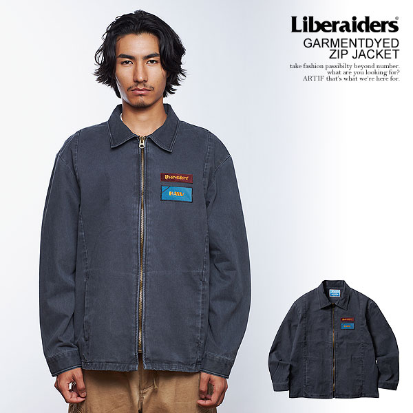 xC_[X WPbg Liberaiders GARMENTDYED ZIP JACKET Y [NWPbg WbvWPbg  Xg[g