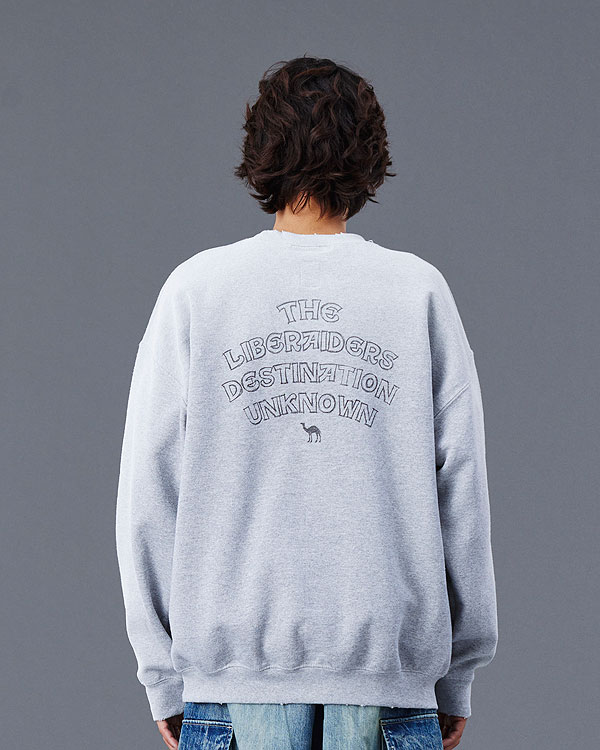 20％OFF SALE セール リベレイダース スウェット Liberaiders SAHARA CREWNECK メンズ トレーナー フェード加工 裏起毛スウェット 送料無料 ストリート c-lotus-10044810 CRESCENT LOTUS サンプル画像3