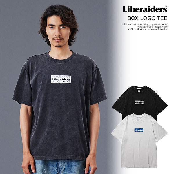 乐天商城 - 20％OFF SALE セール リベレイダース Tシャツ Liberaiders BOX LOGO TEE メンズ 半袖 パウダーフロスト加工 送料無料 ストリート