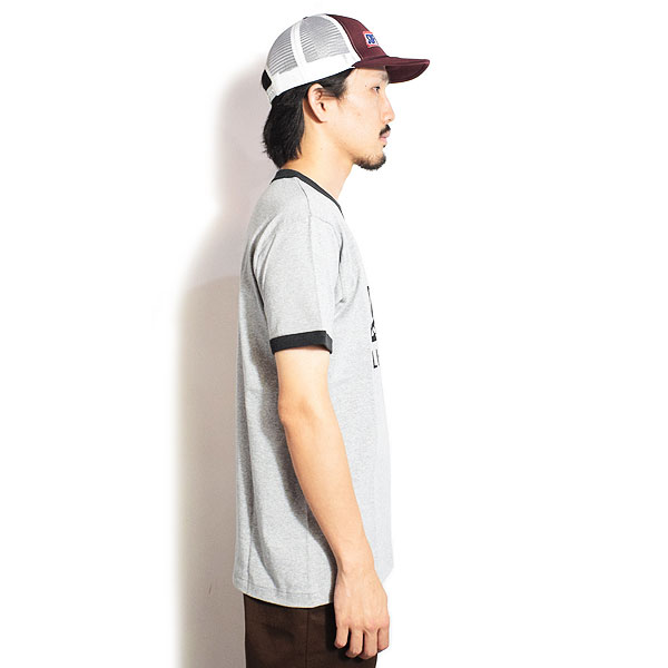 30％OFF SALE セール ラーキングクラス Tシャツ LURKING CLASS LC RINGER TEE -HEATHER GRAY-BLACK- メンズ 半袖 リンガーTシャツ SKETCHY TANK アートワーク ストリート