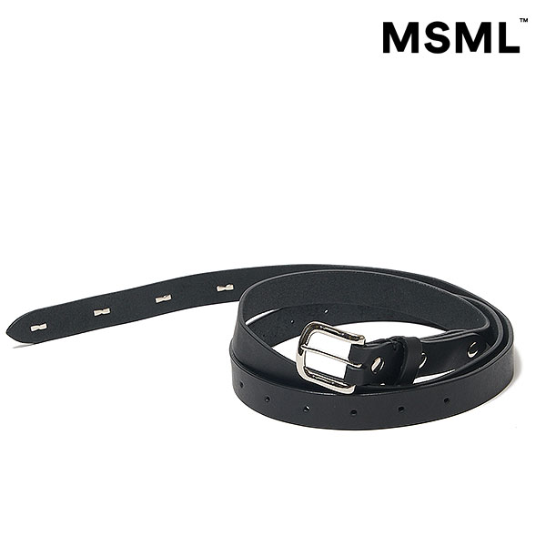 2026 春夏 メーカー取り寄せ対応 エムエスエムエル ベルト MSML LONG LEATHER STUDS BELT 送料無料 キャンセル不可