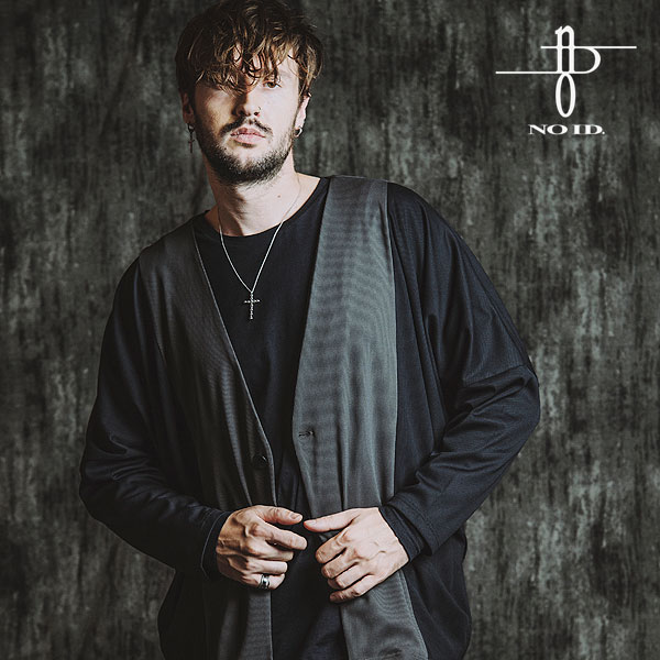 2025 秋 先行予約 9月上旬入荷予定 ノーアイディー カーディガン NO ID. BLACK チェンジングドルマンス..